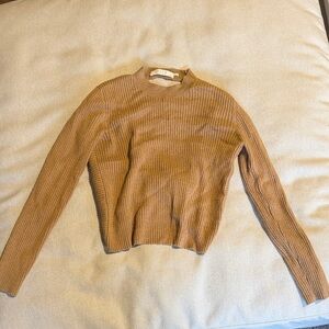 Astr Camel Cowl Neck Sweater